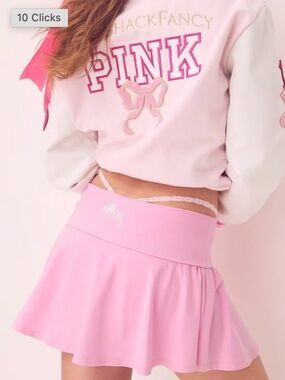 LoveShackFancy x PINK Foldover Tennis Skirt